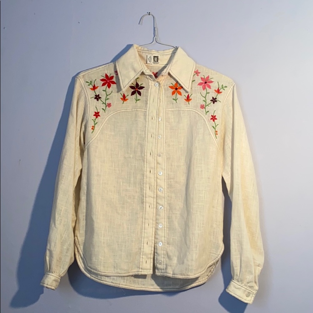 Vintage Linen Blouse